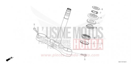 STEERING STEM (CBR650RA) CBR650RAN de 2022